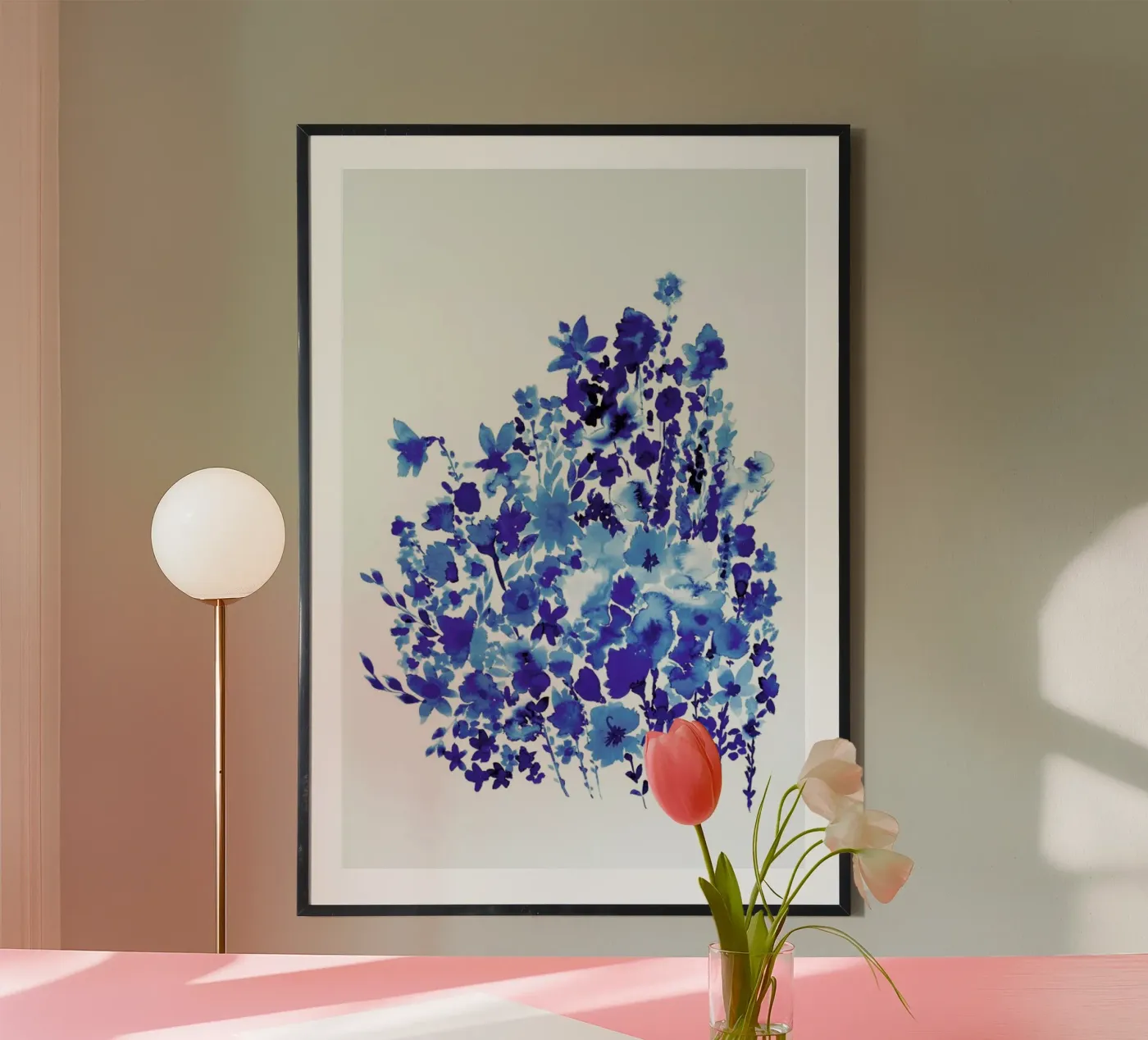 Floral Blue poster da Amy Sia