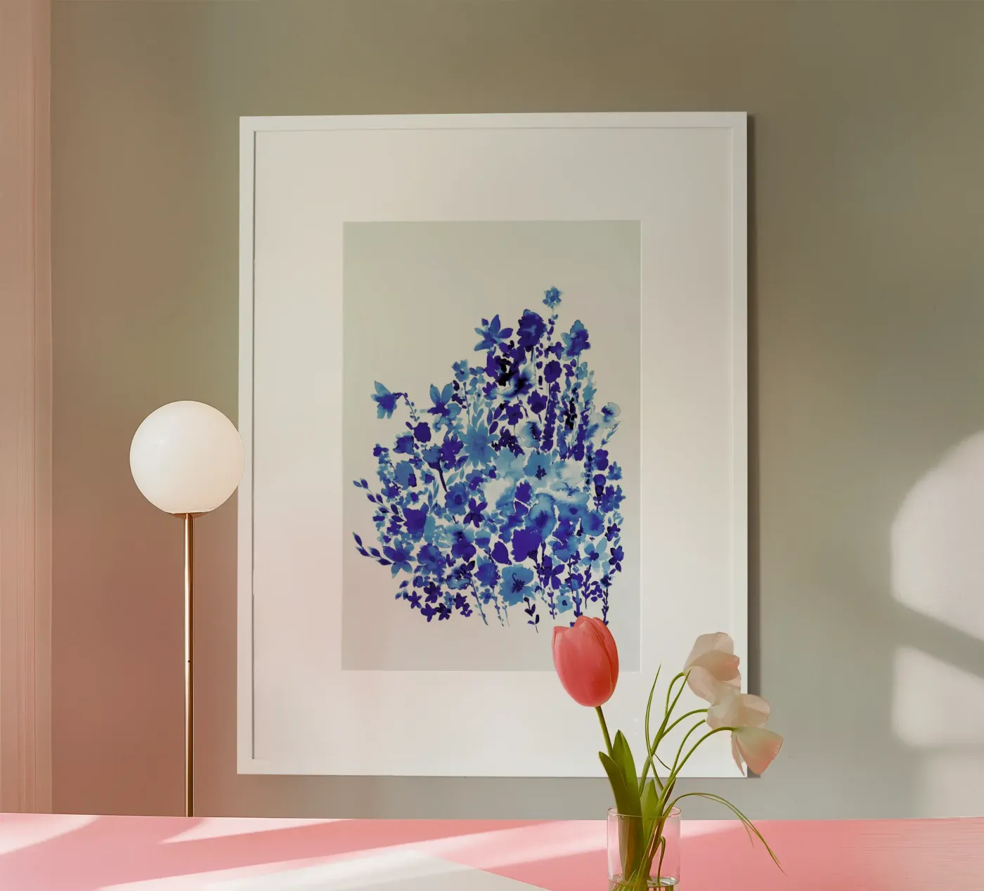 Floral Blue poster da Amy Sia