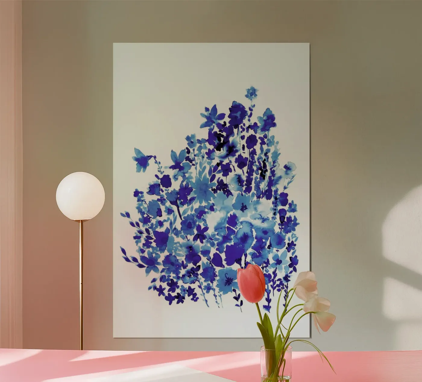 Floral Blue poster da Amy Sia