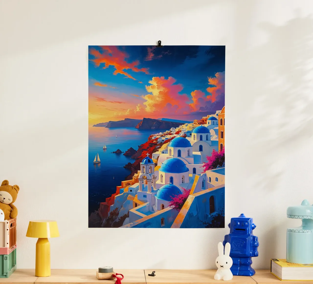 Oia’s Golden Hour Splendor poster da AlbertKlee