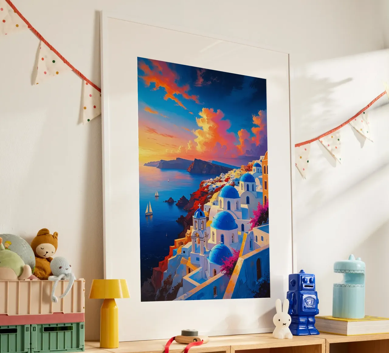 Oia’s Golden Hour Splendor poster da AlbertKlee