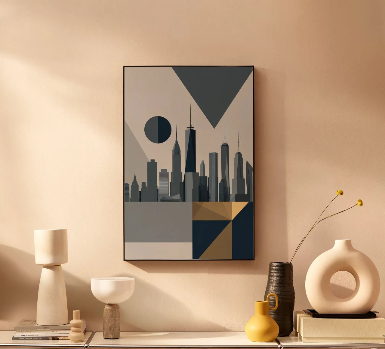 The Abstract Circle of NYC Skyline plexiglass da AlbertKlee