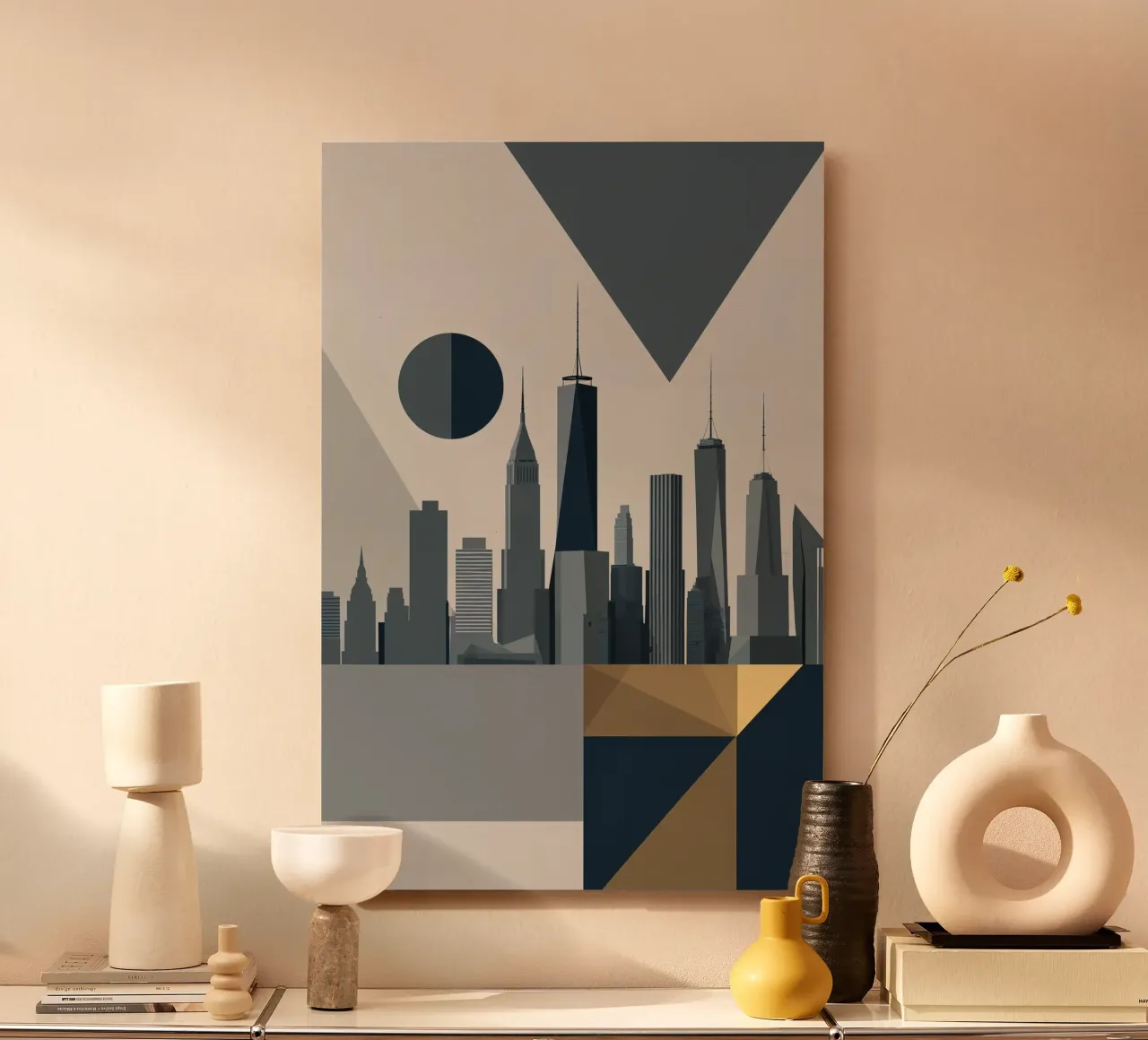 The Abstract Circle of NYC Skyline pannello forex da AlbertKlee