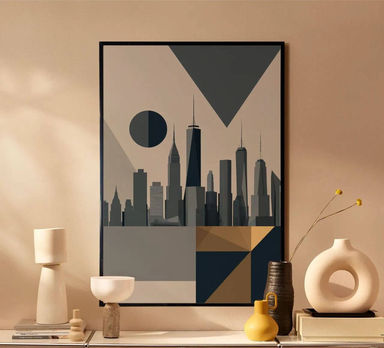 The Abstract Circle of NYC Skyline Hahnemühle von AlbertKlee