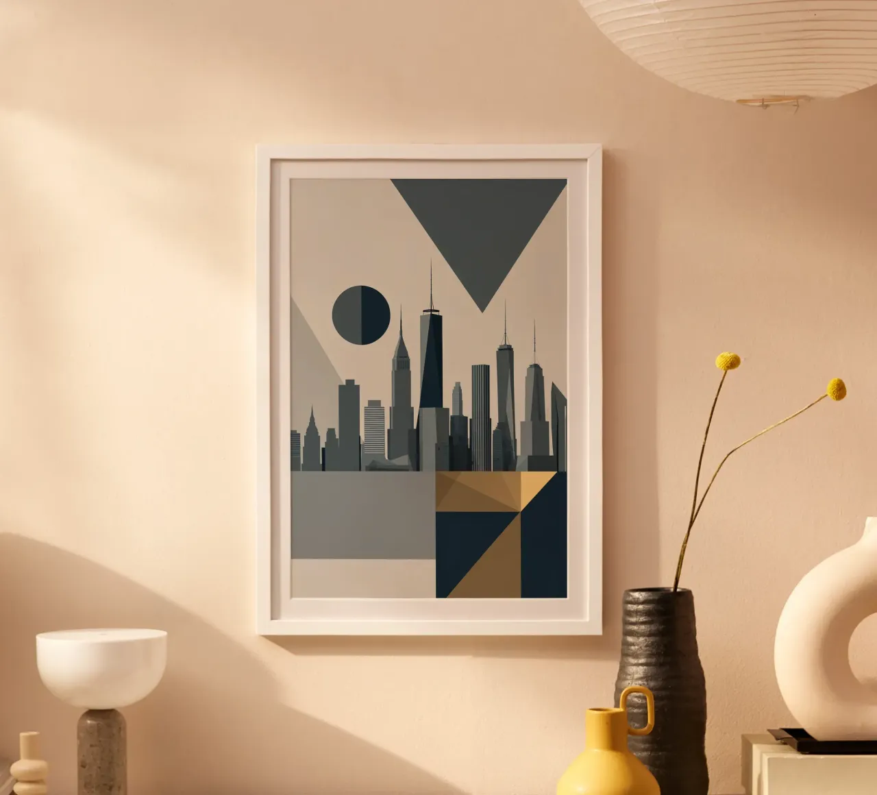The Abstract Circle of NYC Skyline poster da AlbertKlee