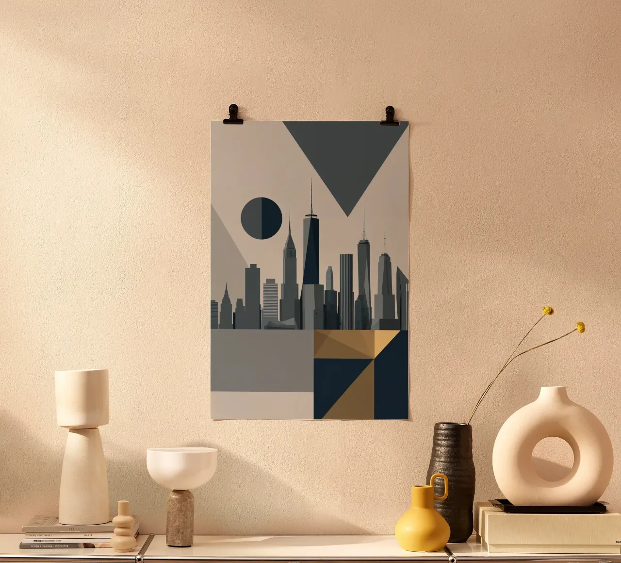 The Abstract Circle of NYC Skyline poster da AlbertKlee