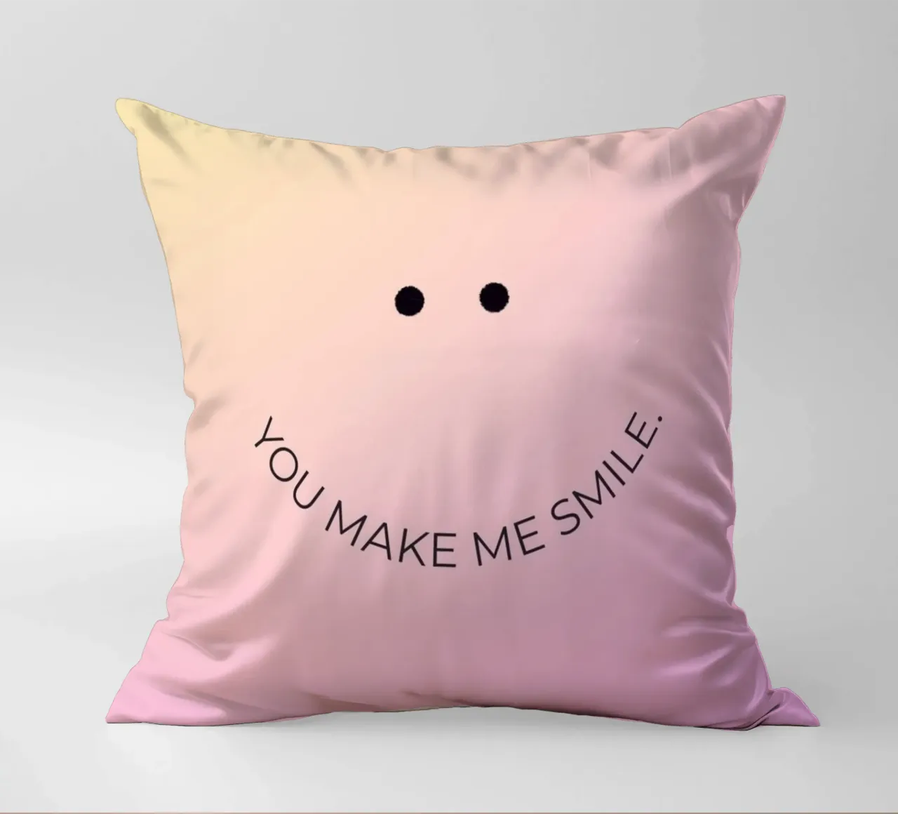 You Make Me Smile cuscino da byh.illustration