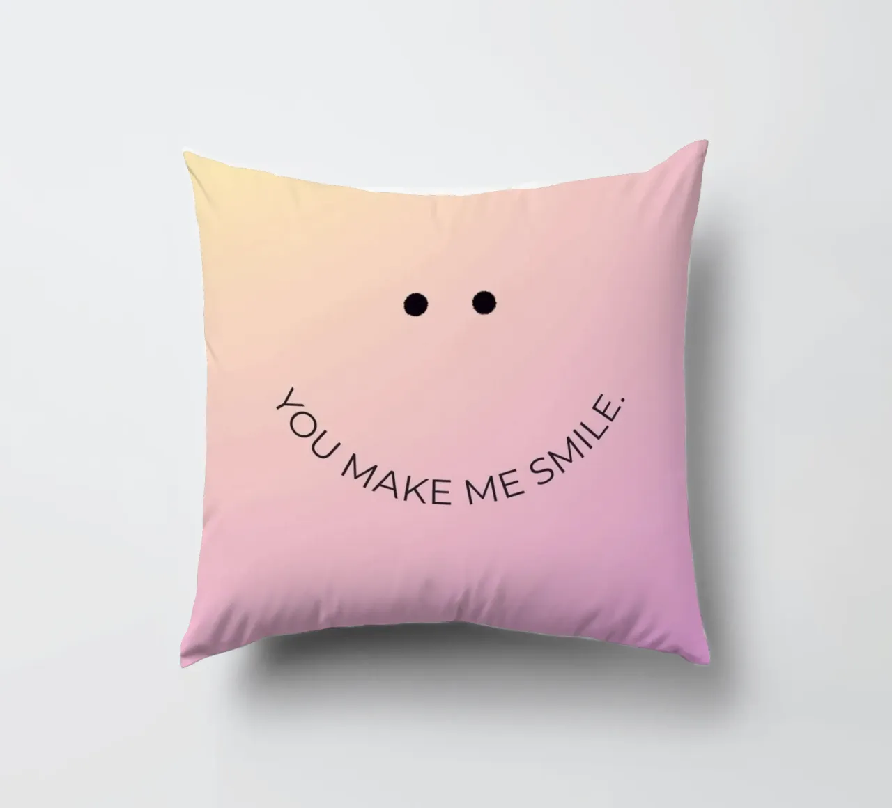 You Make Me Smile cuscino da byh.illustration
