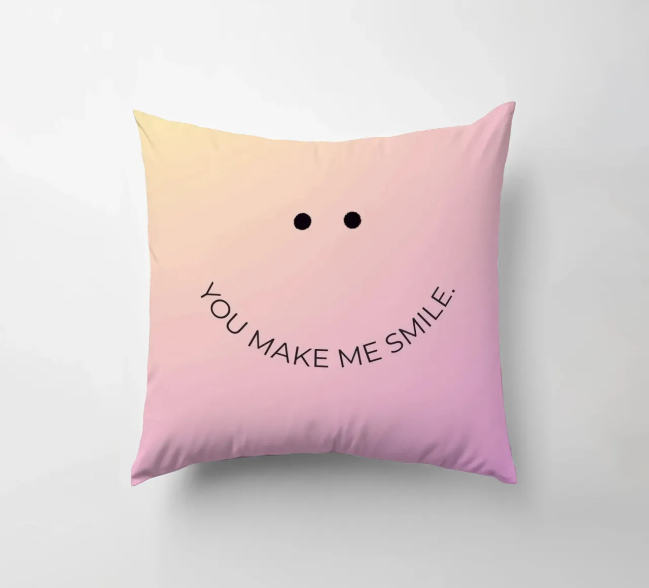 You Make Me Smile cuscino da byh.illustration
