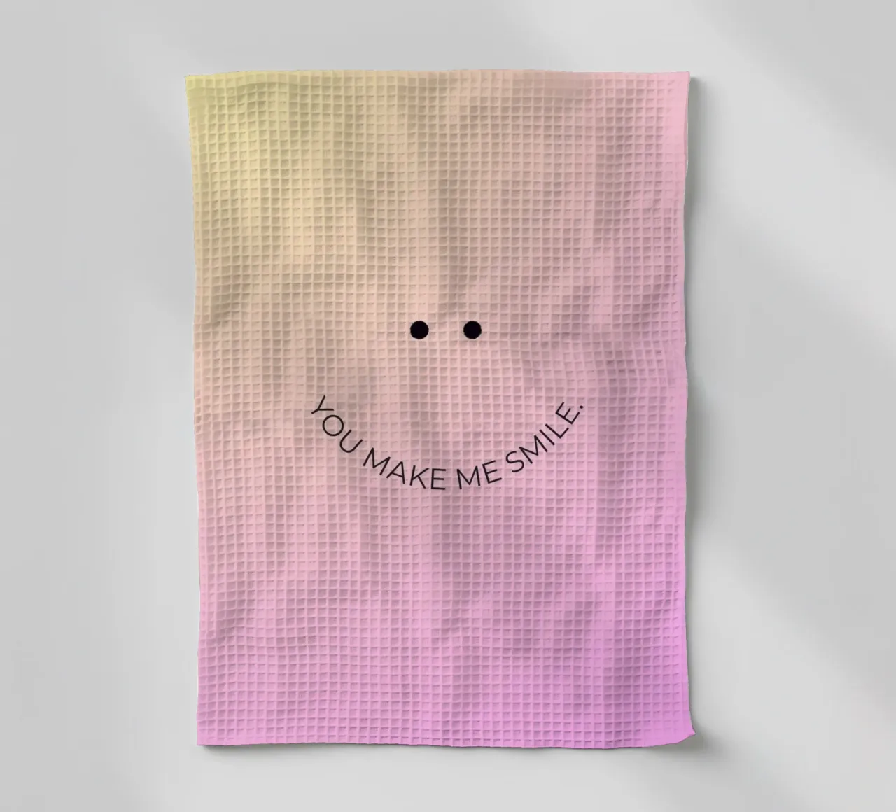 You Make Me Smile canovaccio da cucina da byh.illustration