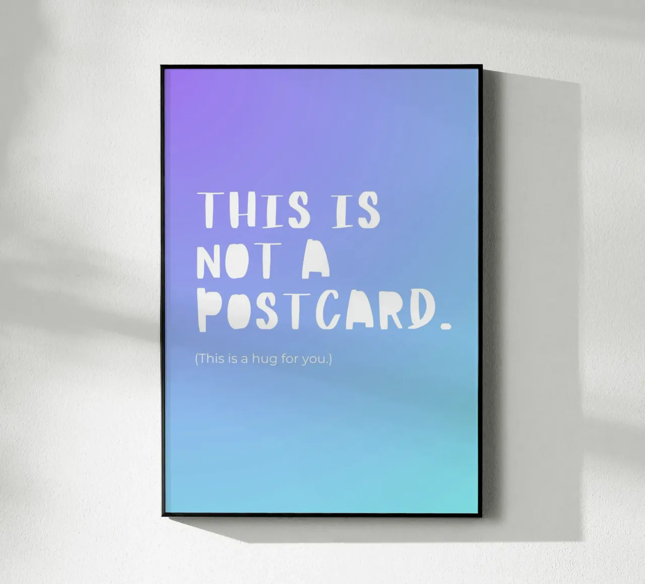 This Is Not A Postcard. plexiglass da byh.illustration