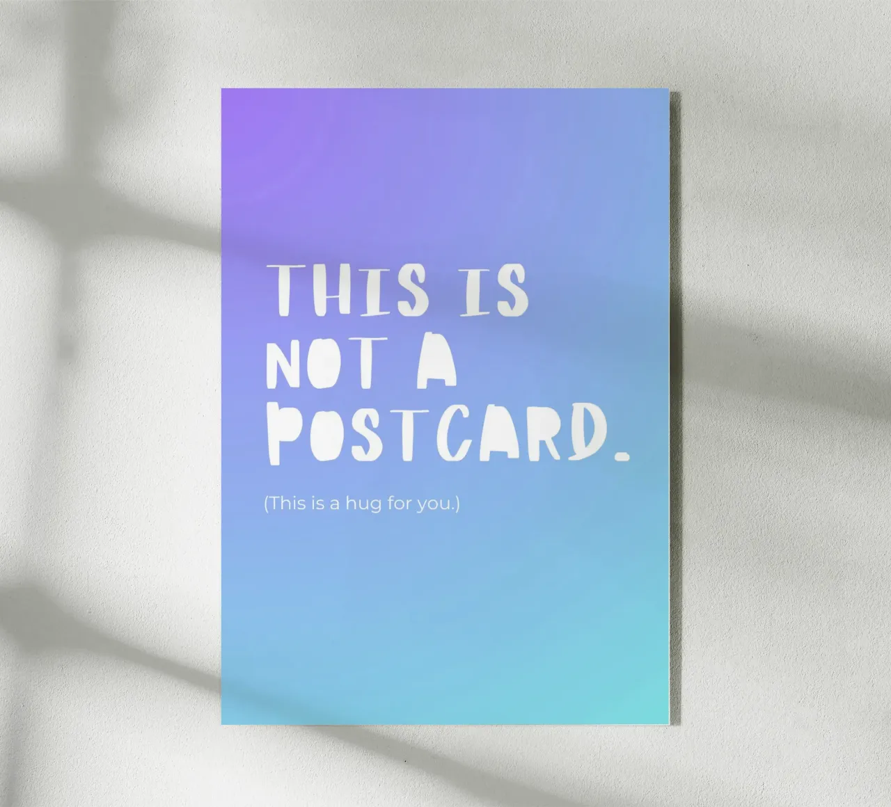 This Is Not A Postcard. plexiglass da byh.illustration