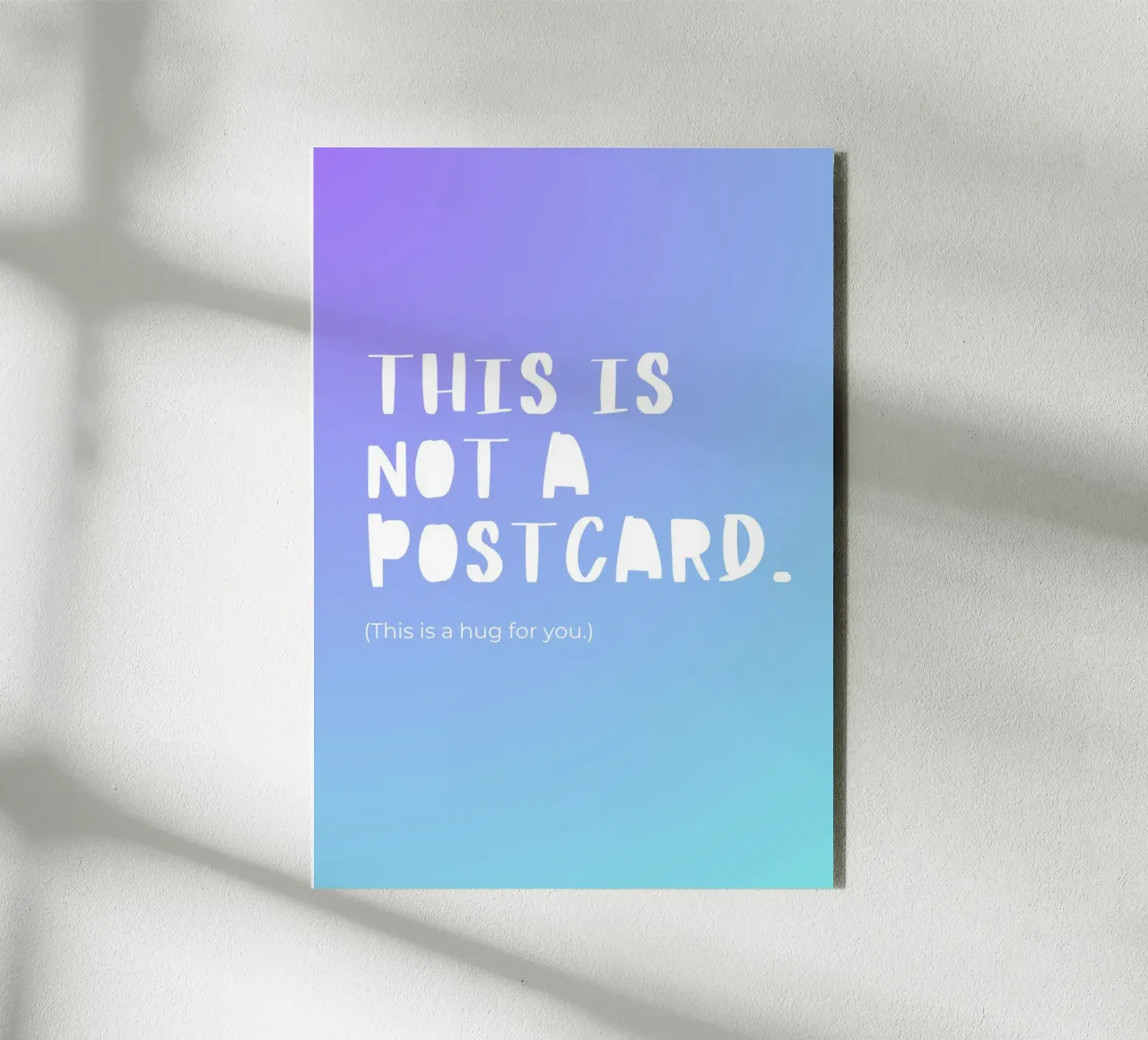 This Is Not A Postcard. alluminio dibond da byh.illustration