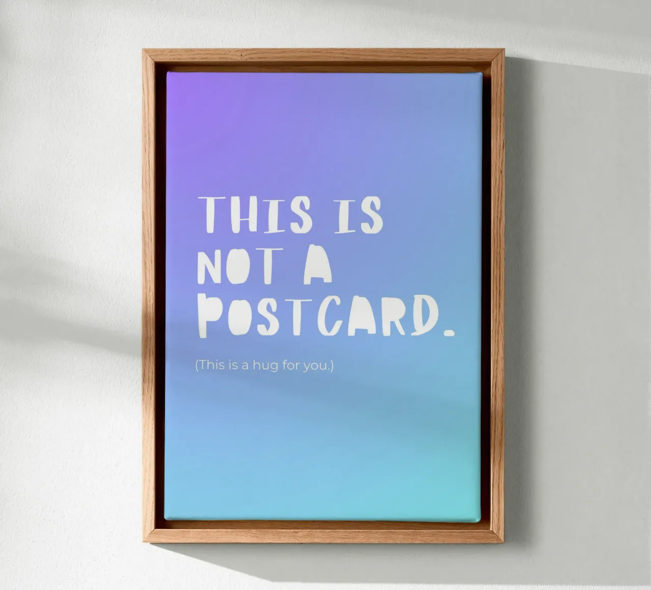 This Is Not A Postcard. tela con Cornice a cassetta da byh.illustration