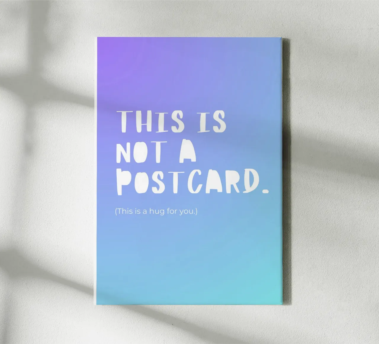 This Is Not A Postcard. tela con Cornice a cassetta da byh.illustration