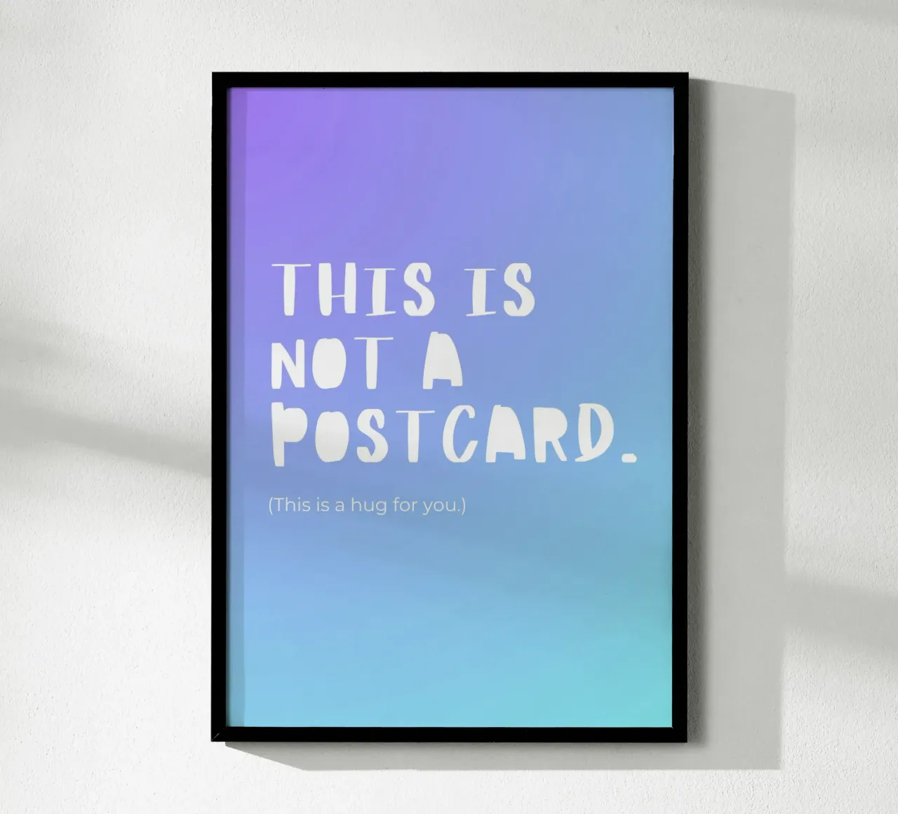 This Is Not A Postcard. poster by byh.illustration
