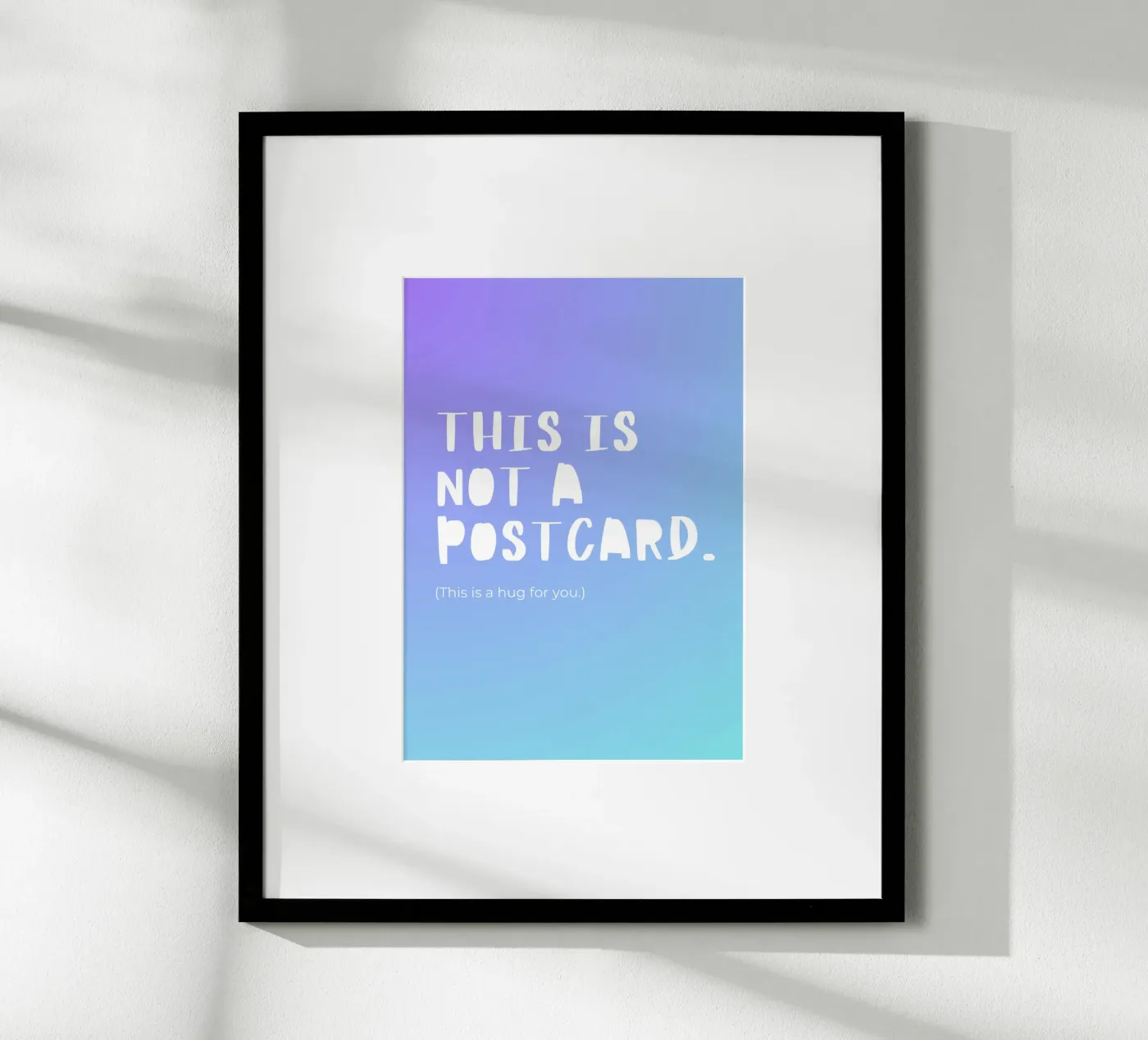 This Is Not A Postcard. poster by byh.illustration