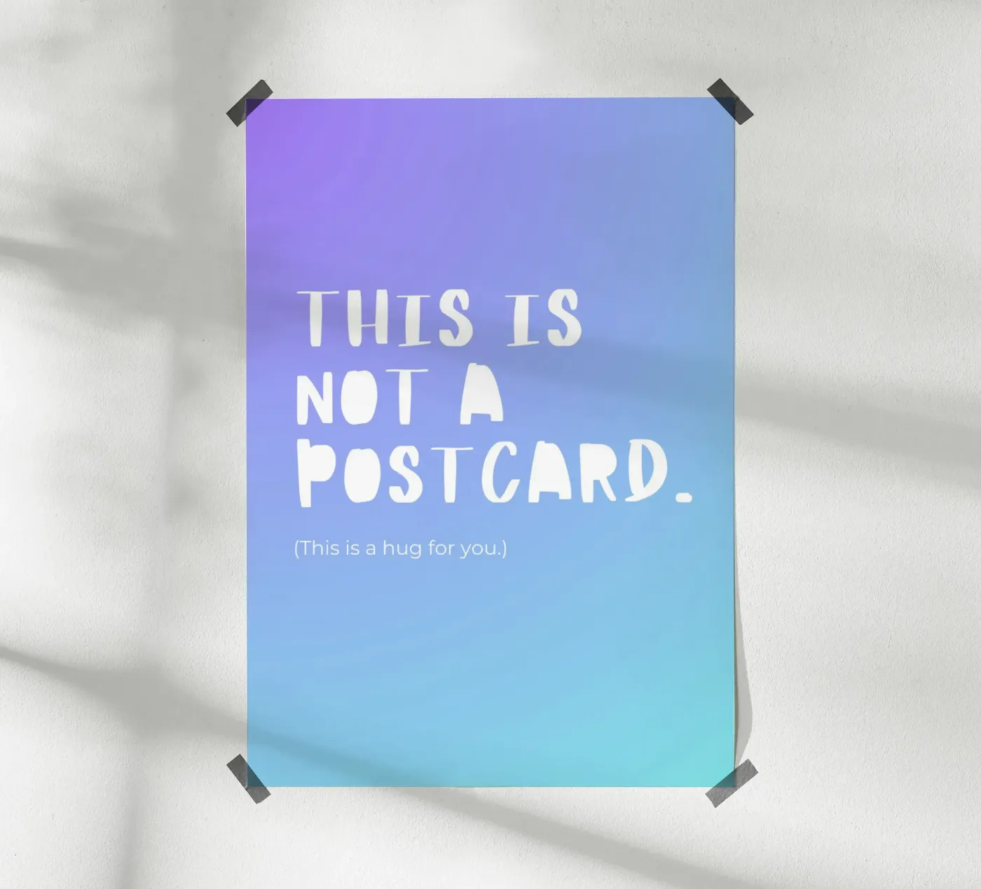 This Is Not A Postcard. poster by byh.illustration