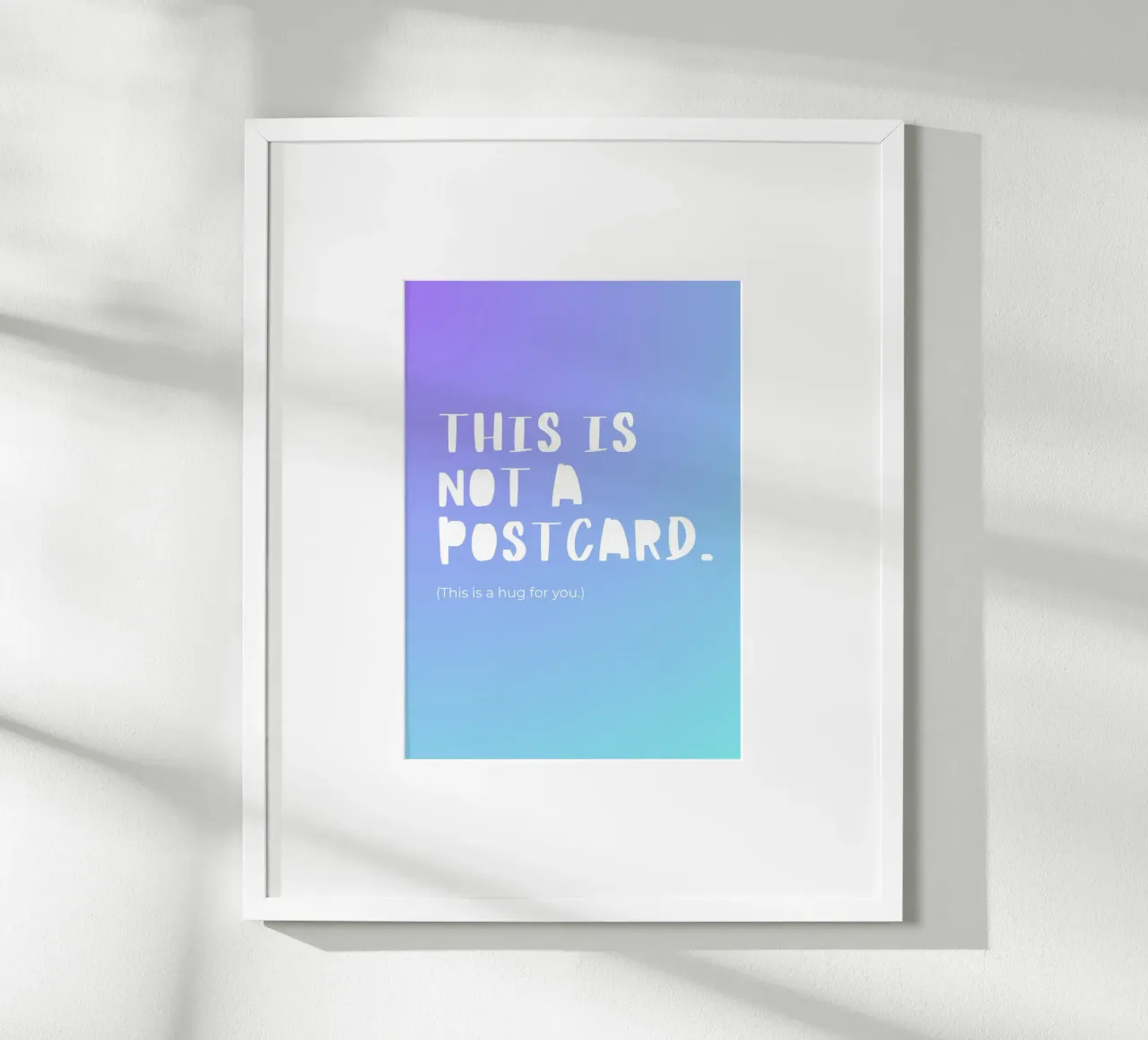 This Is Not A Postcard. poster by byh.illustration