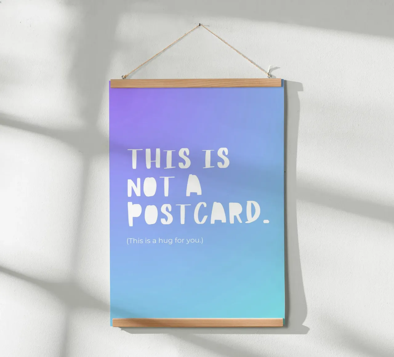 This Is Not A Postcard. poster by byh.illustration