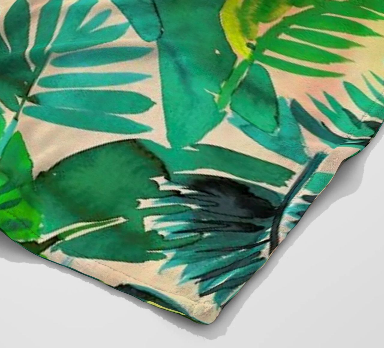Jungle Leaf coperta in pile da Amy Sia