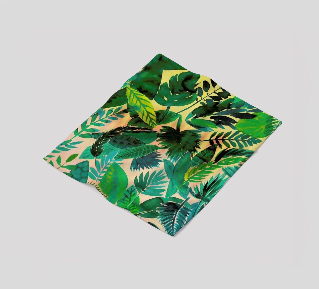 Jungle Leaf coperta in pile da Amy Sia