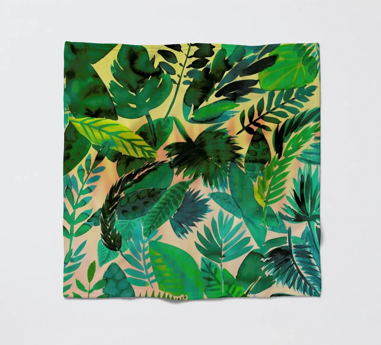 Jungle Leaf coperta in pile da Amy Sia