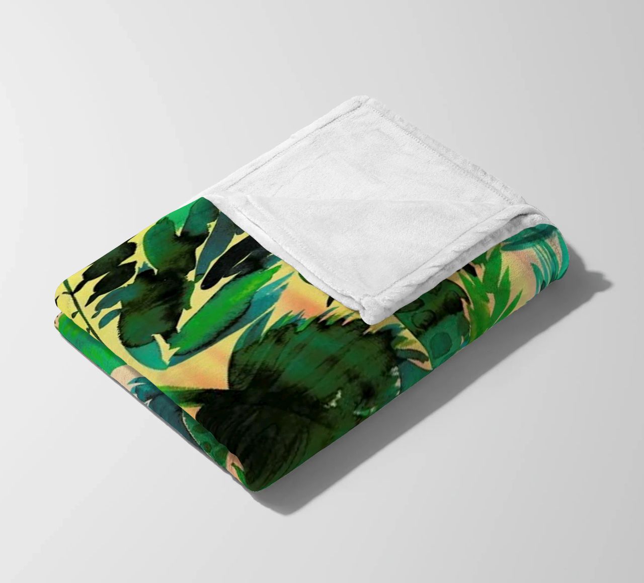 Jungle Leaf coperta in pile da Amy Sia