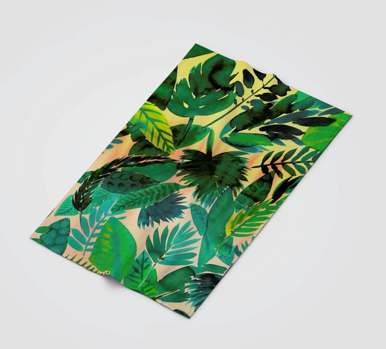 Jungle Leaf coperta in pile da Amy Sia