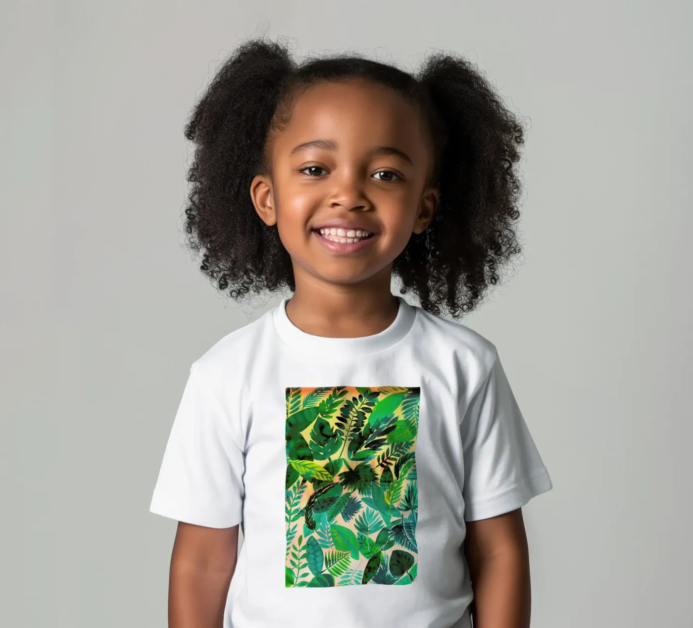 Jungle Leaf kinder t-shirt van Amy Sia