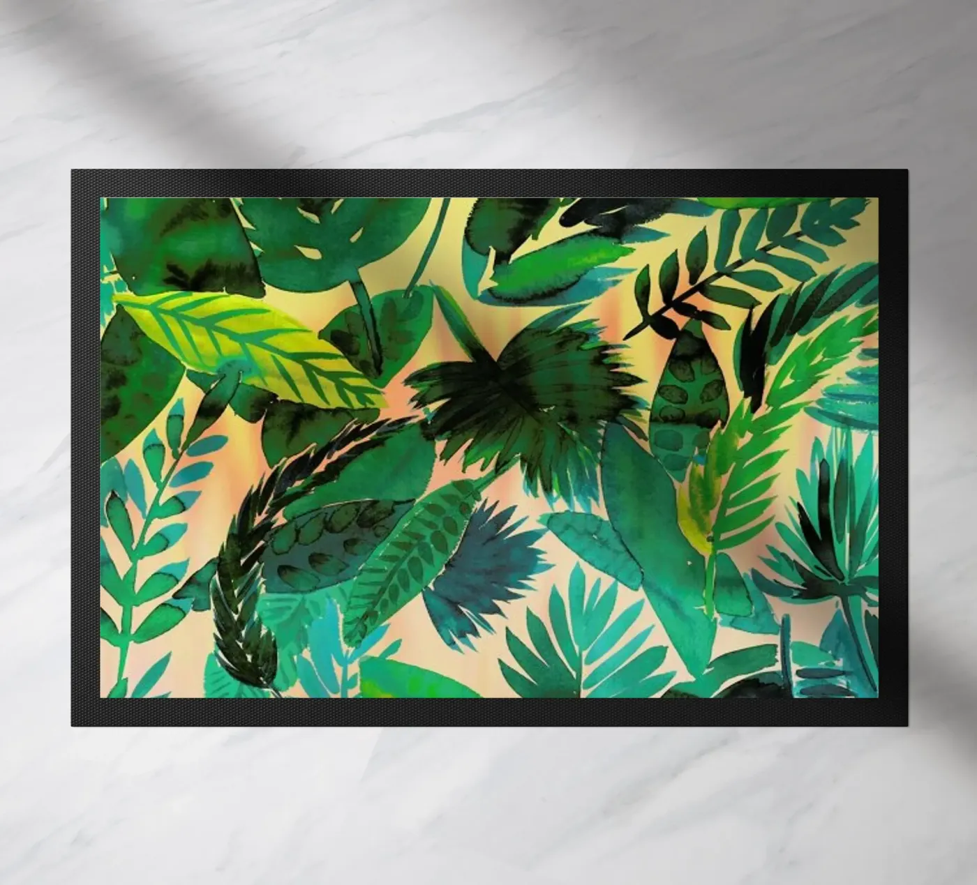 Jungle Leaf deurmat van Amy Sia