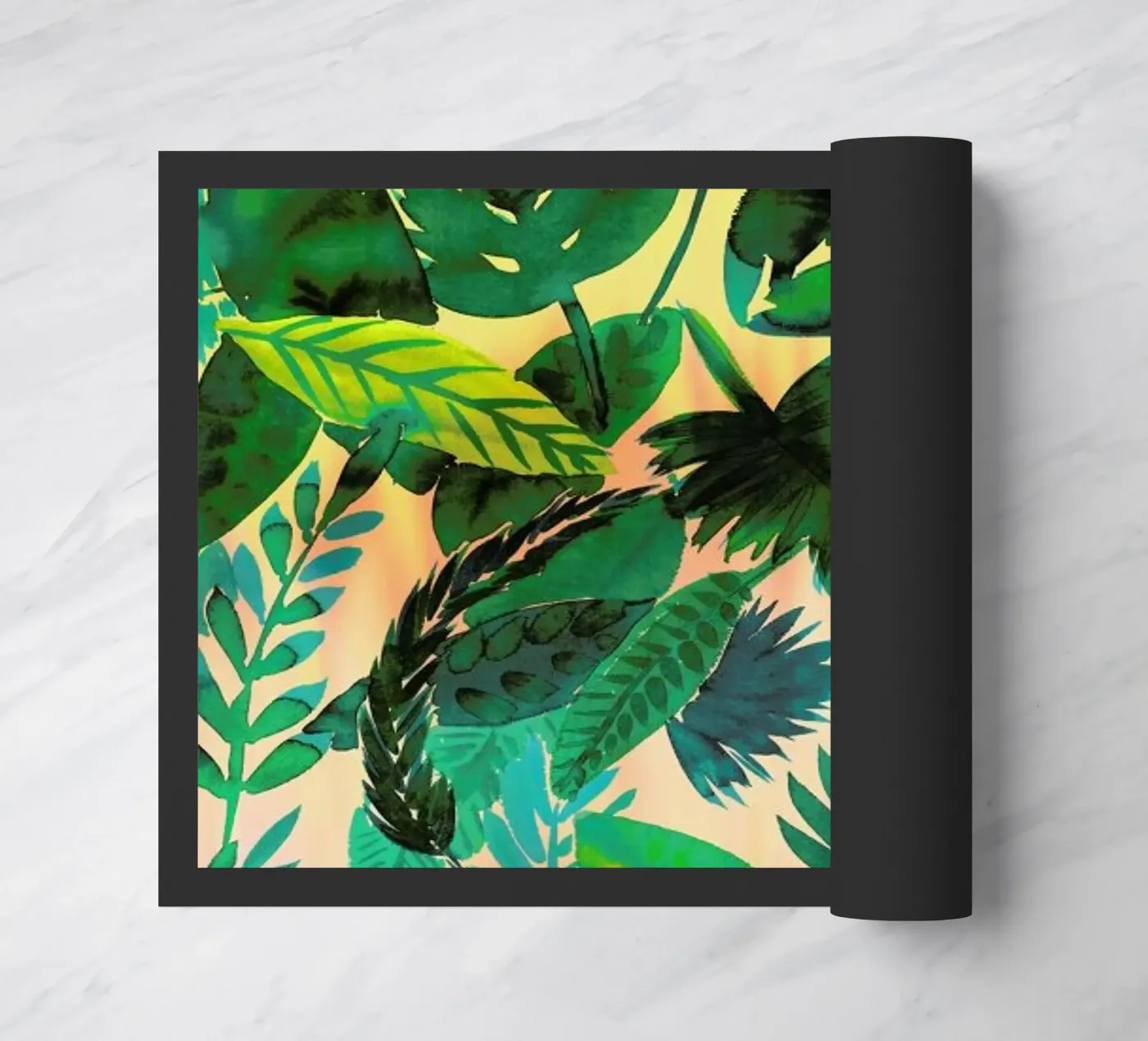 Jungle Leaf deurmat van Amy Sia