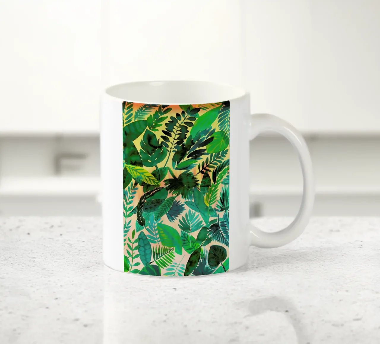 Jungle Leaf tazza in ceramica da Amy Sia