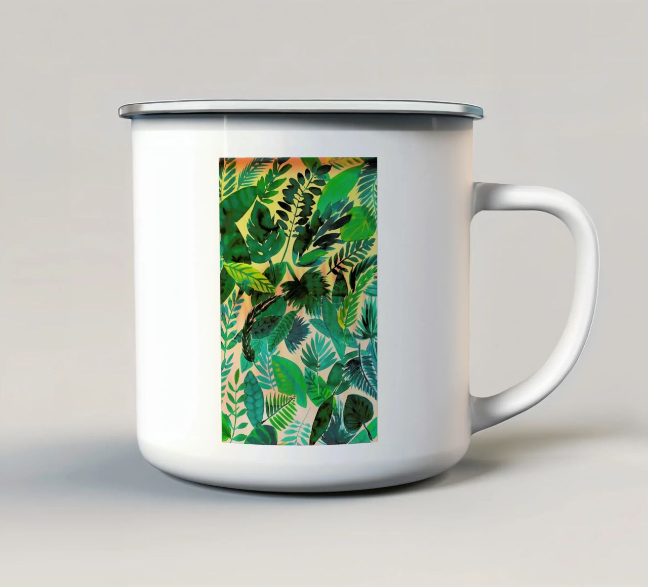 Jungle Leaf tazza in smalto da Amy Sia
