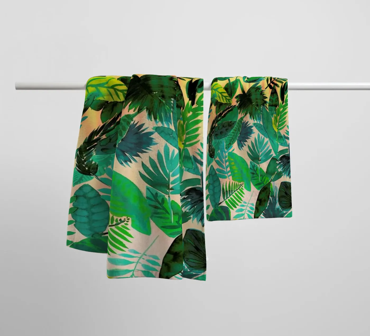 Jungle Leaf towel by Amy Sia