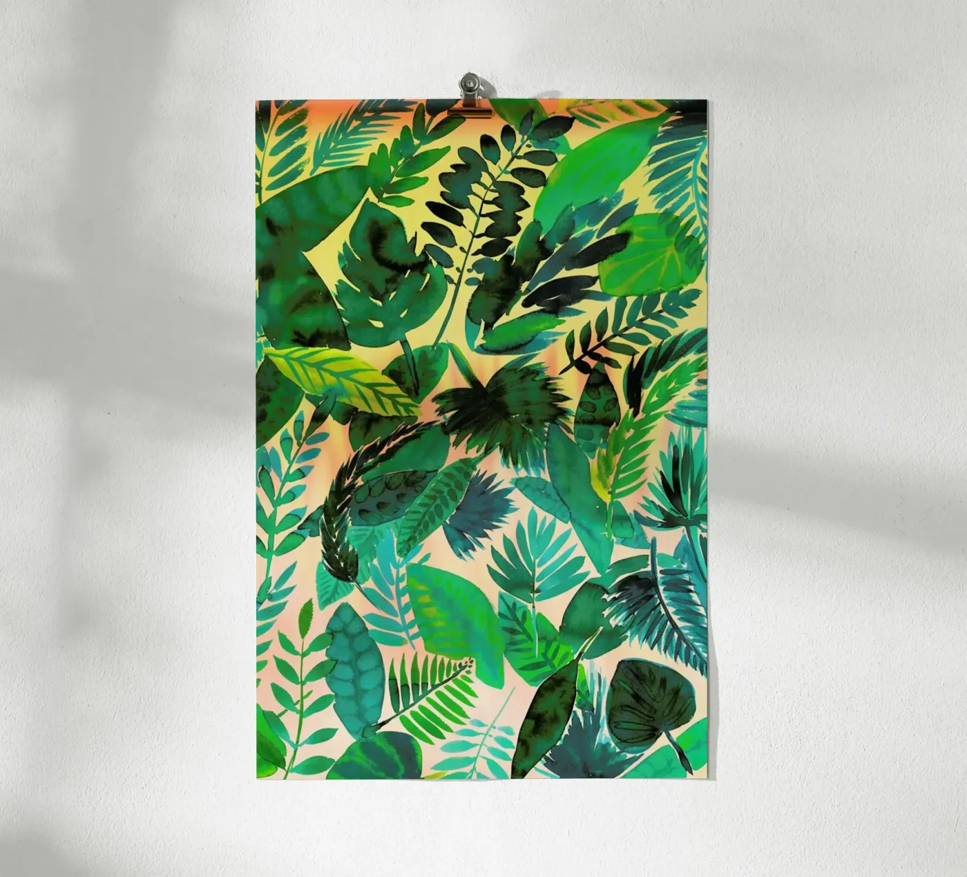 Jungle Leaf poster van Amy Sia
