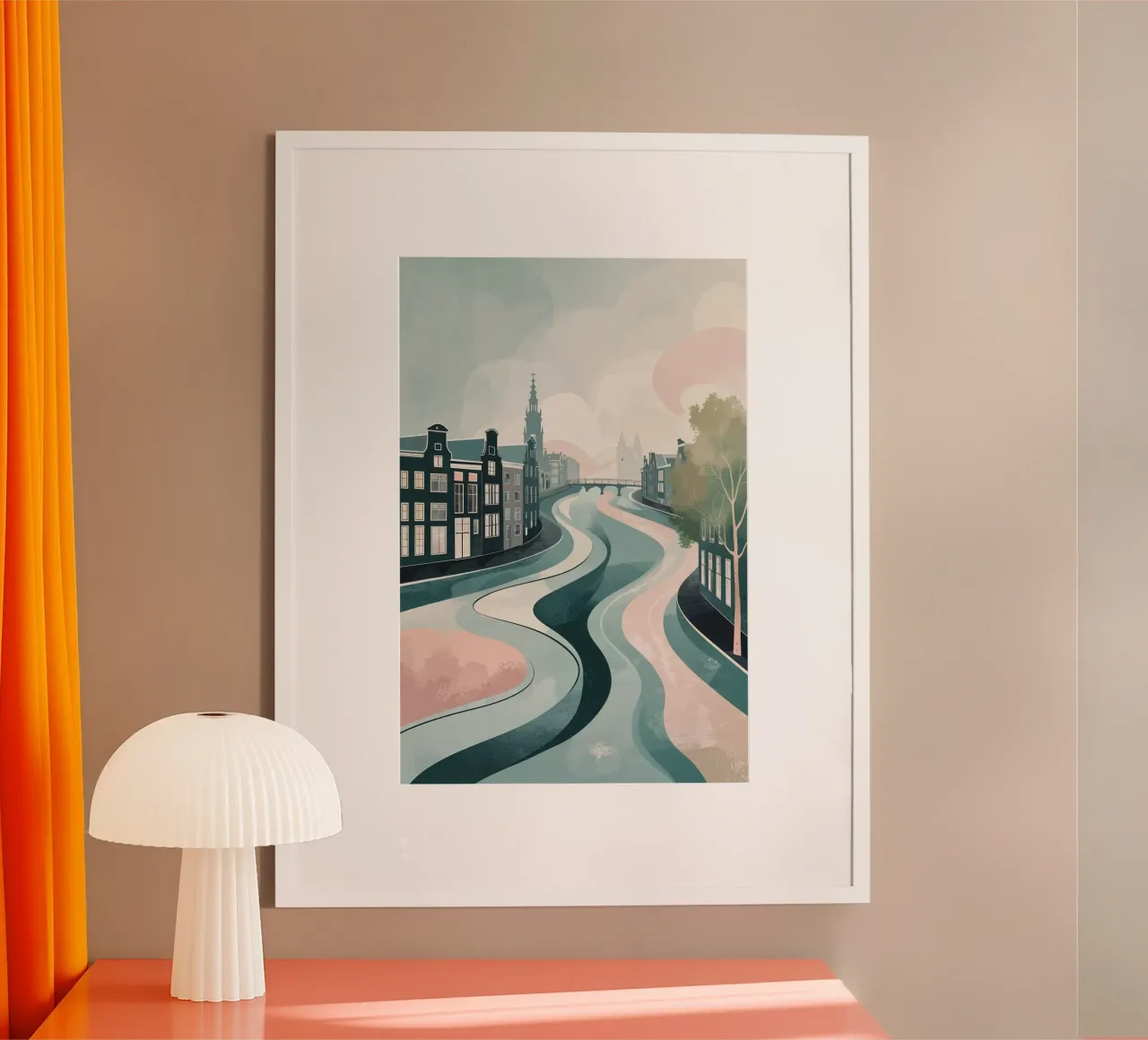 Amsterdam’s Flowing Winter Canals poster da AlbertKlee