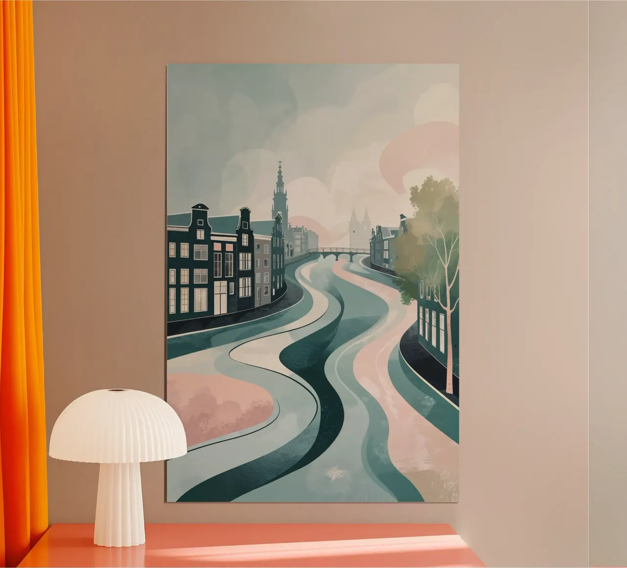 Amsterdam’s Flowing Winter Canals poster da AlbertKlee
