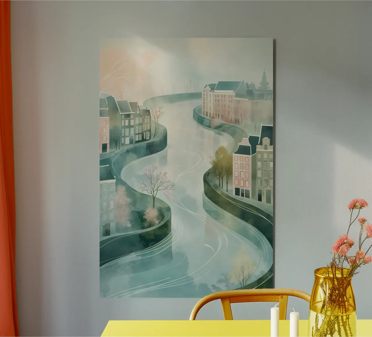 Amsterdam’s Winter Serenity alluminio dibond da AlbertKlee