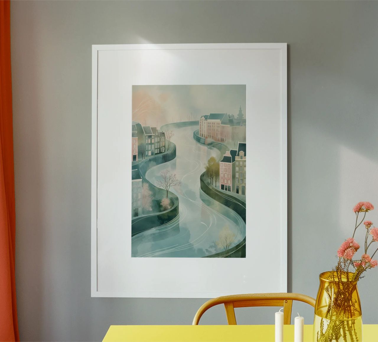 Amsterdam’s Winter Serenity poster van AlbertKlee