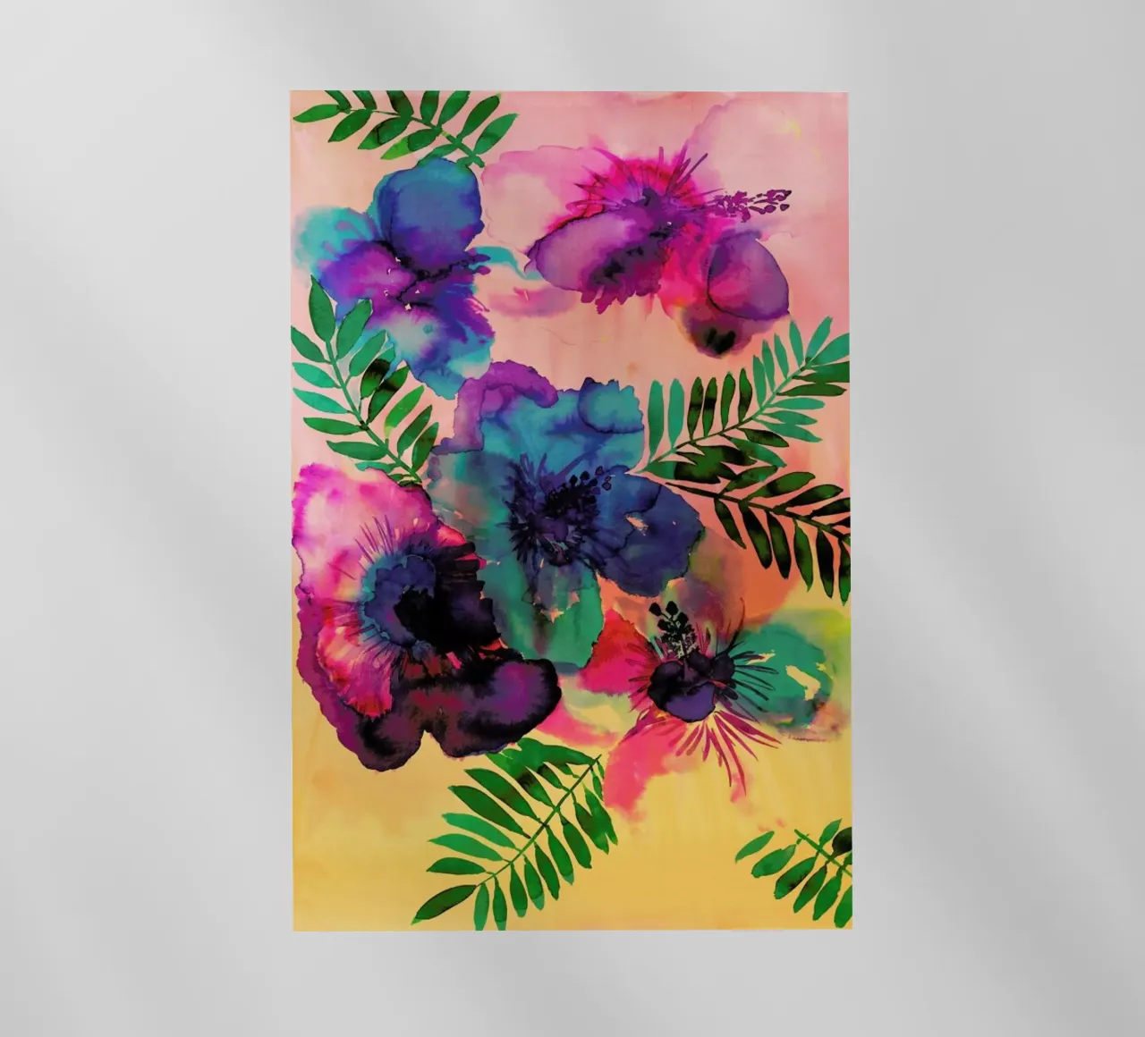 Skye Hibiscus Floral pellicola backlit da Amy Sia
