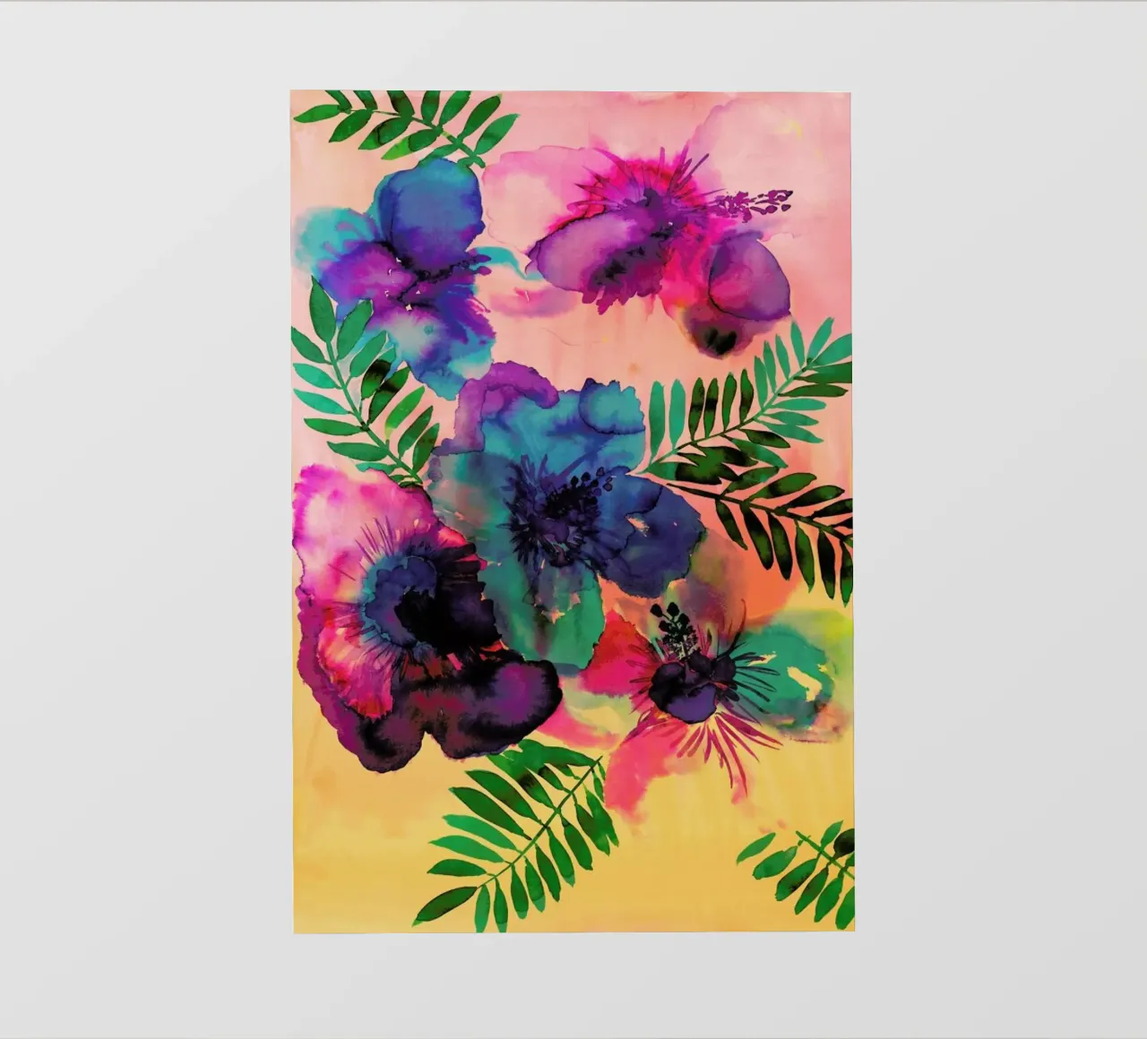 Skye Hibiscus Floral pellicola backlit da Amy Sia