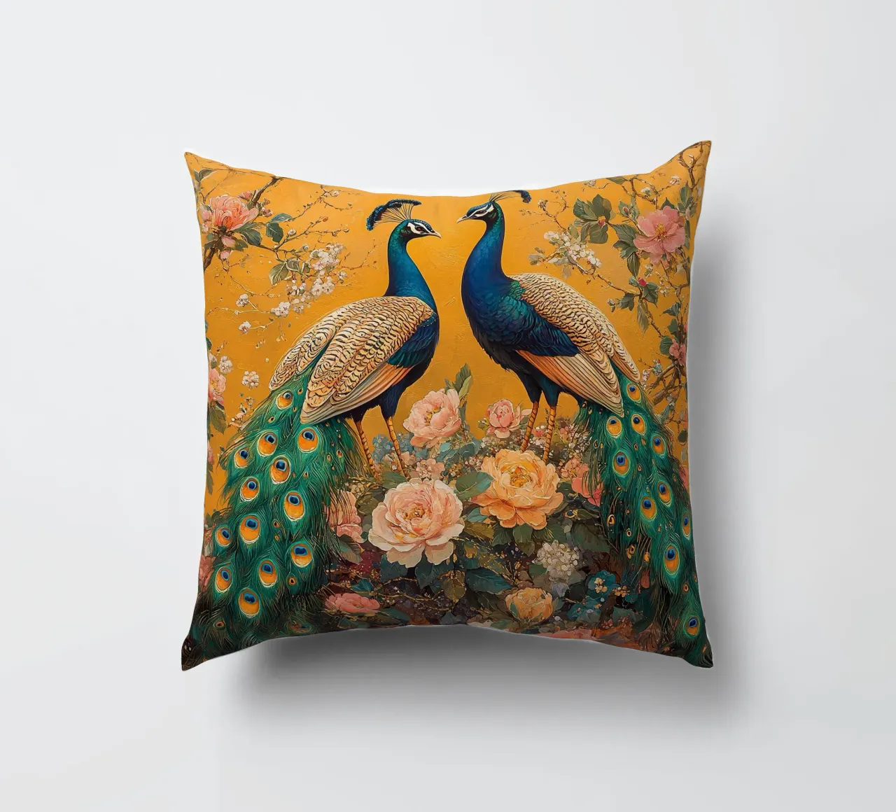 William Morris Pfau cuscino da Botanical Art Studio
