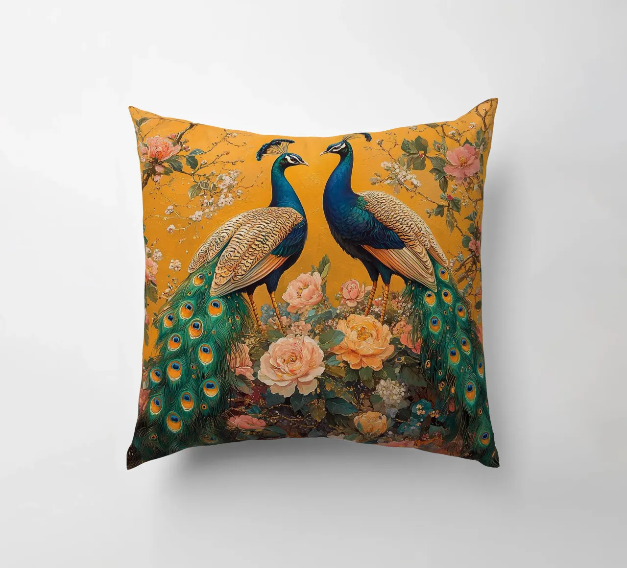 William Morris Pfau cuscino da Botanical Art Studio