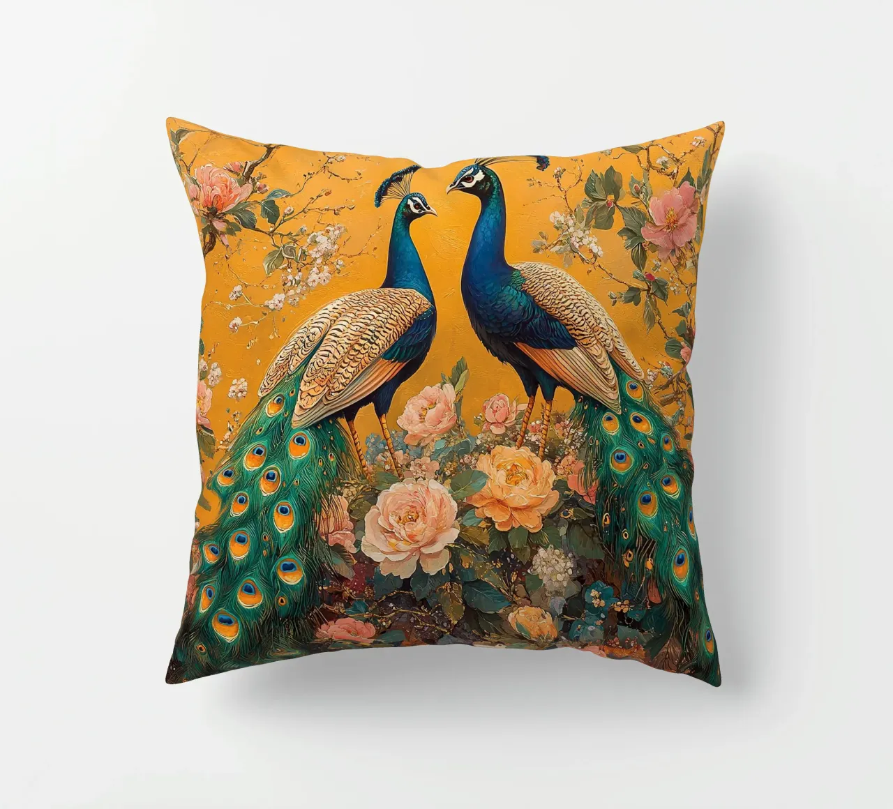 William Morris Pfau cuscino da Botanical Art Studio