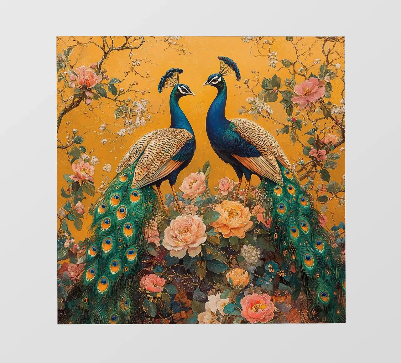 William Morris Pfau telo in pvc da Botanical Art Studio