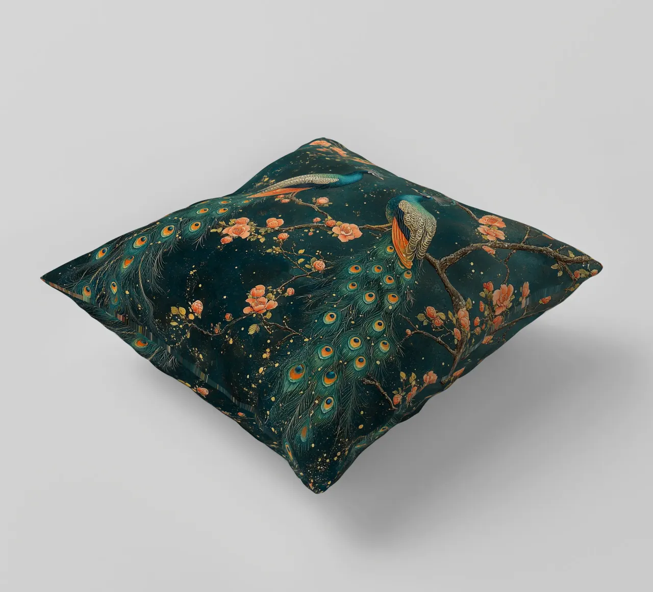 William Morris Pfau cuscino da Botanical Art Studio