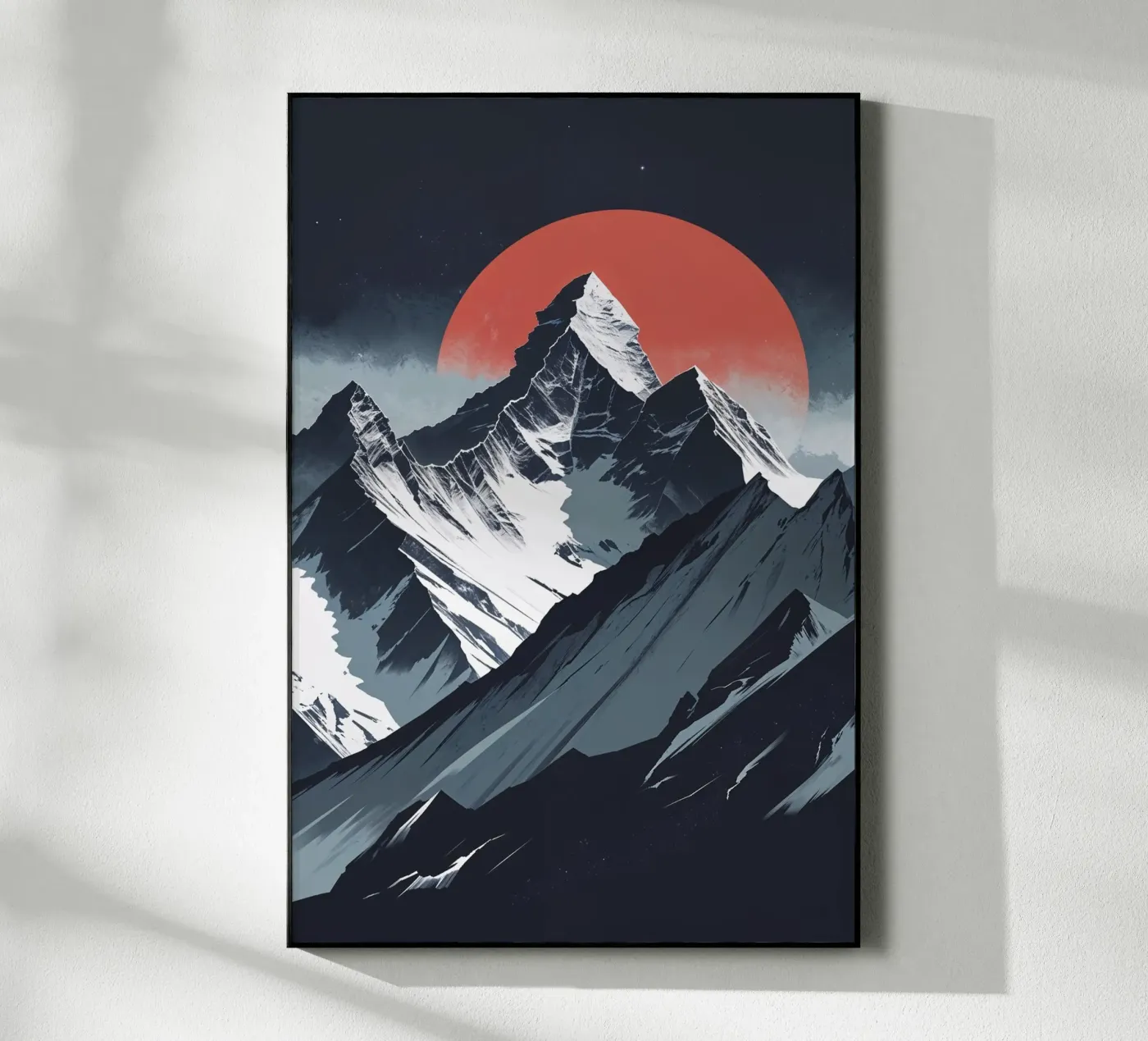 K2 Abstract Poster with Celestial Charm plexiglass da AlbertKlee