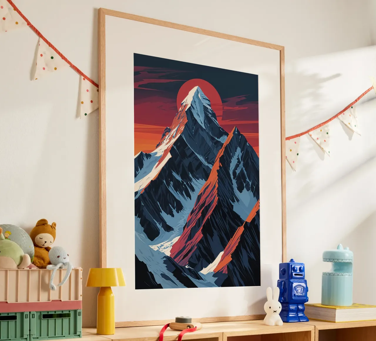 K2’s Grandeur in Minimalist Art poster da AlbertKlee
