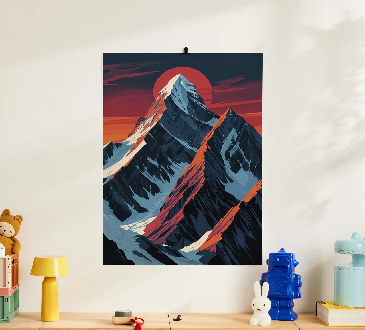 K2’s Grandeur in Minimalist Art poster da AlbertKlee